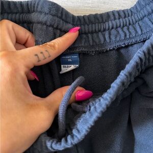 Old Navy Terry Drawstring Sweatpants in Slate Blue